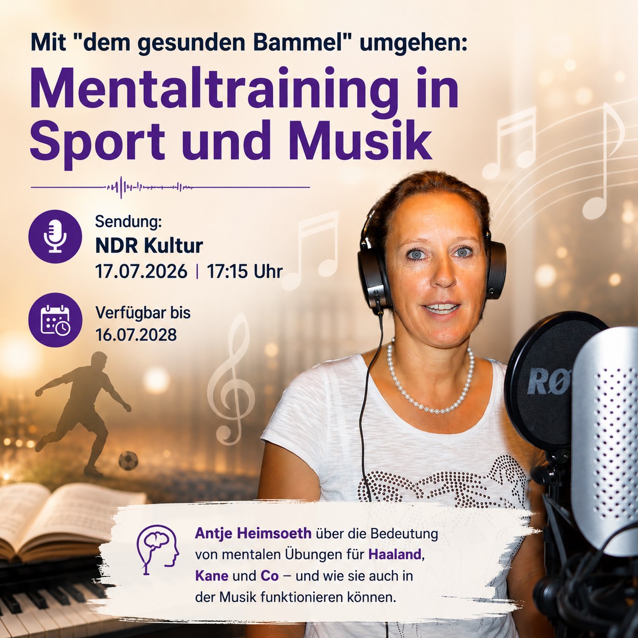 NDR Kultur - Mentaltraining in Sport und Musik