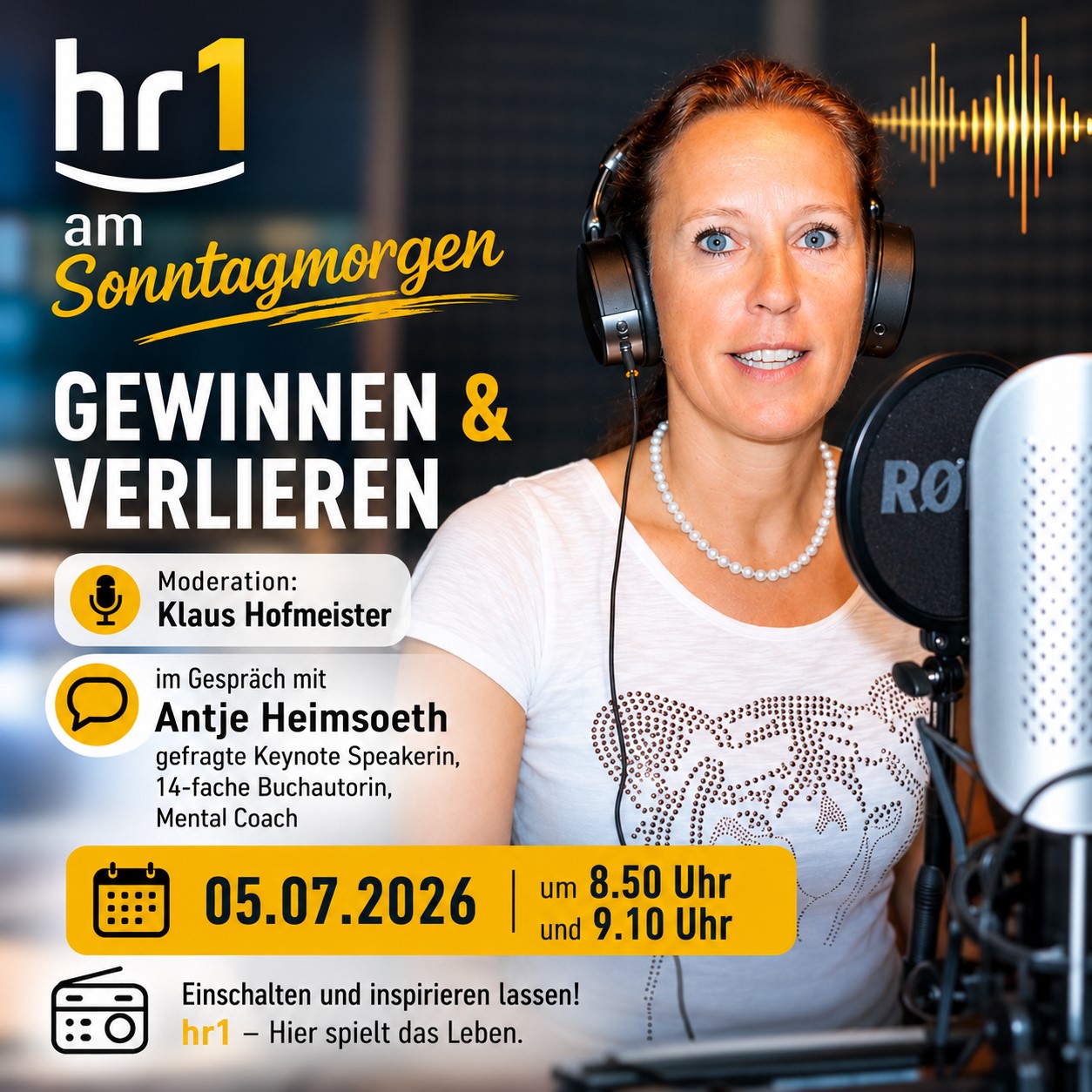 Antje Heimsoeth - hr1 am Sonntagmorgen . Gewinnen und Verlieren