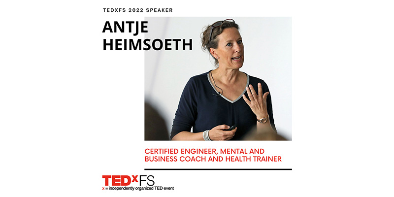 Antje Heimsoeth auf TEDx Bühne in Frankfurt