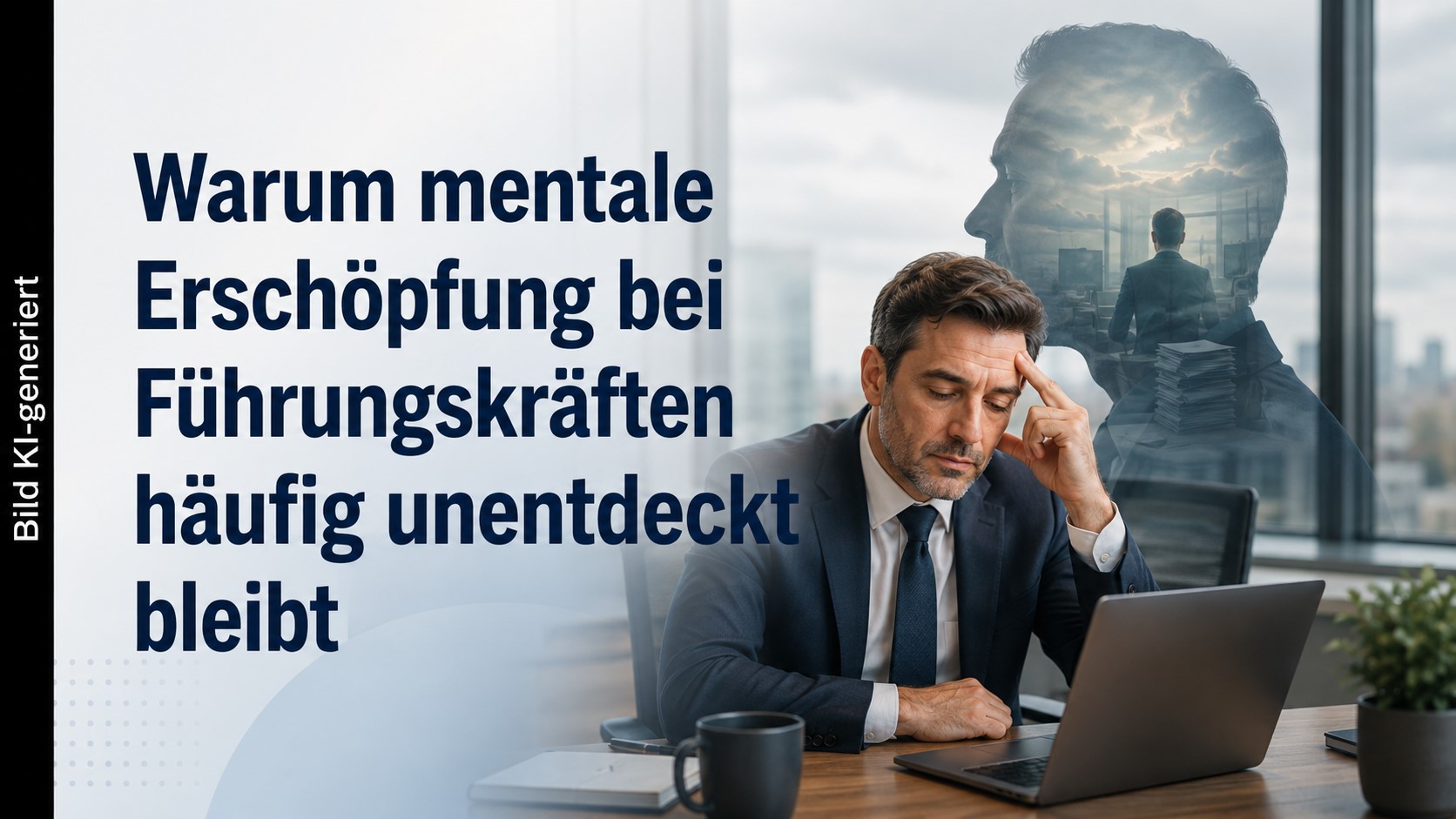 Warum mentale Erschöpfung bei Führungskräften häufig unentdeckt bleibt KI generiert